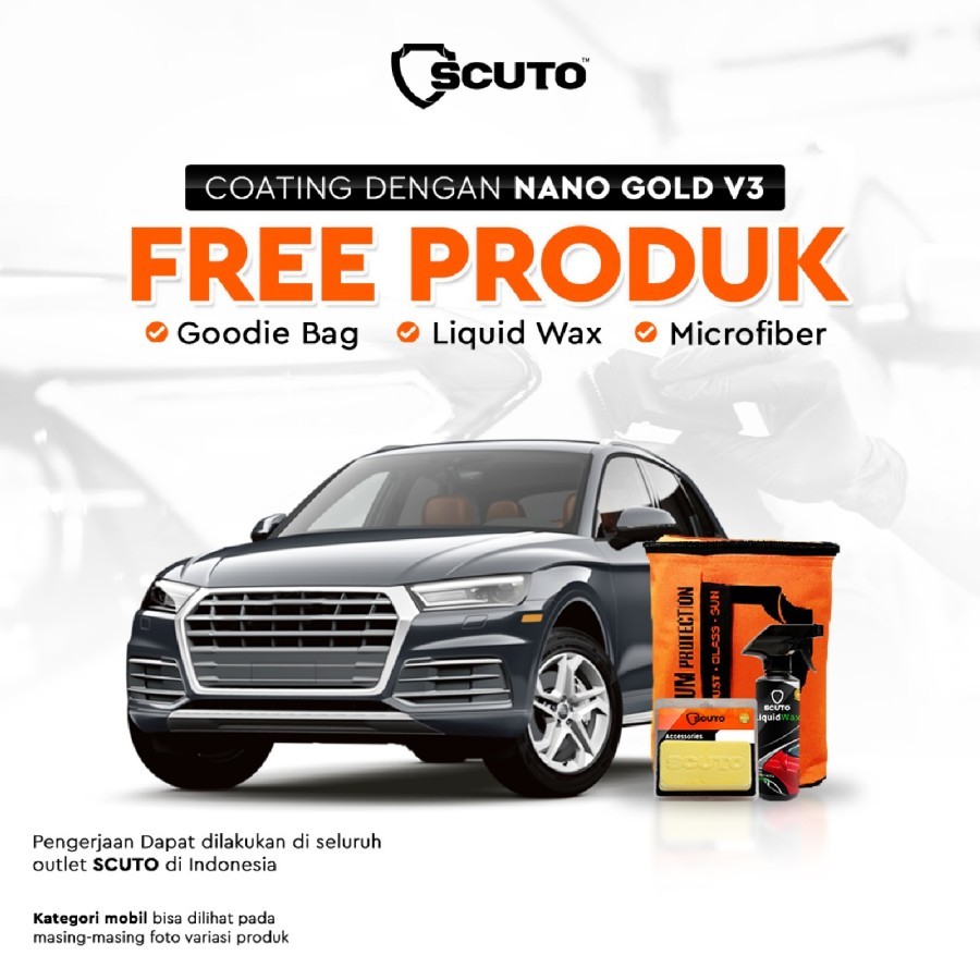 PROMO Scuto Nano Coating Ceramic Mobil Plus Paint protection Gold V3 Package