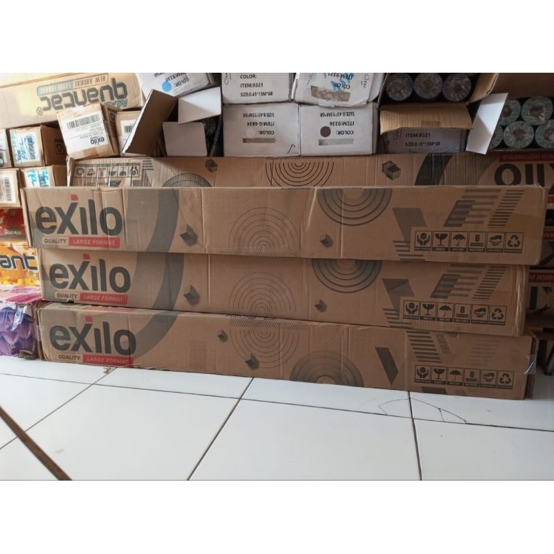 

EXILO Sticker Vinyl Roll White Gloss Ecosolvent UV Print P50m