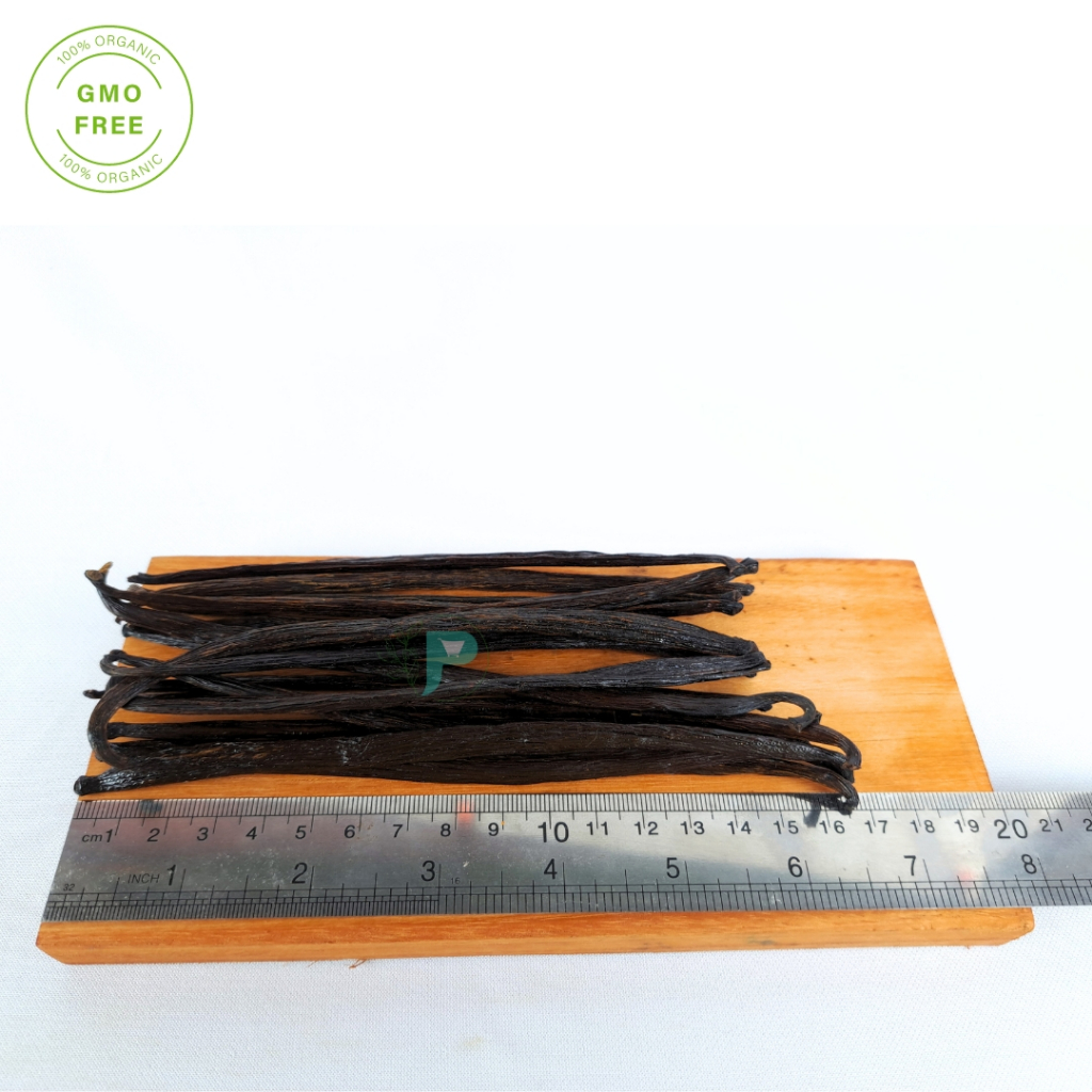 

Vanili kering gourmet grade B / Vanilla Beans Planifolia Gourmet B 14-17cm