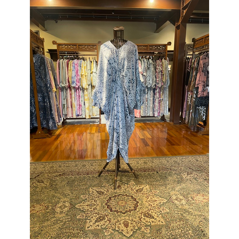 Rose Maxi gamis kaftan  Dress Batik Abstrak By Dian Pelangi ( ORIGINAL ) Limited Edition 