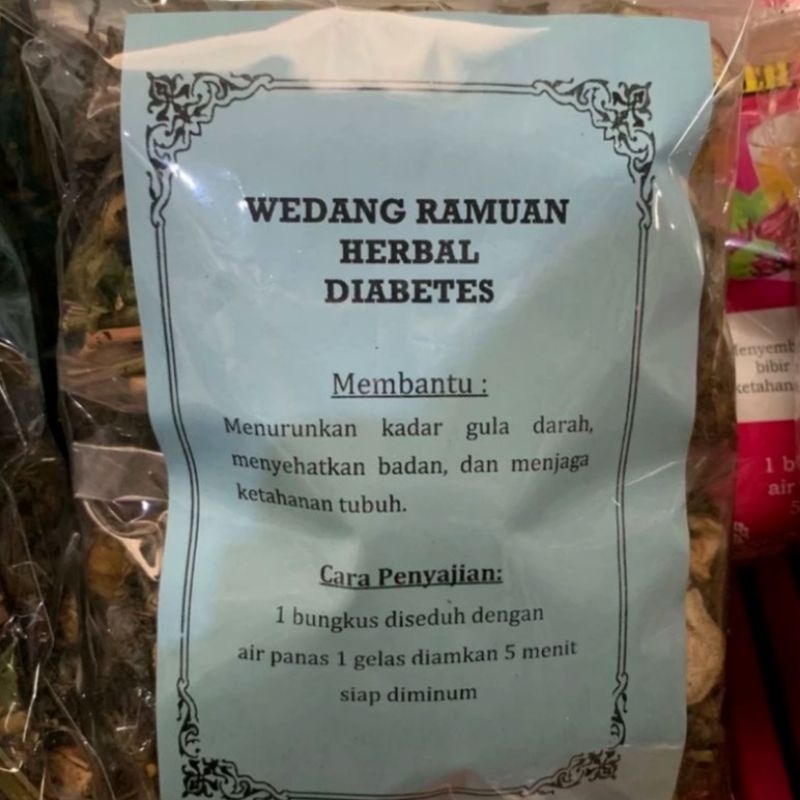 

MINUMAN HERBAL / JAMU DIABETES / WEDANG DIABETES ISI 10 BUNGKUS ASLI SOLO