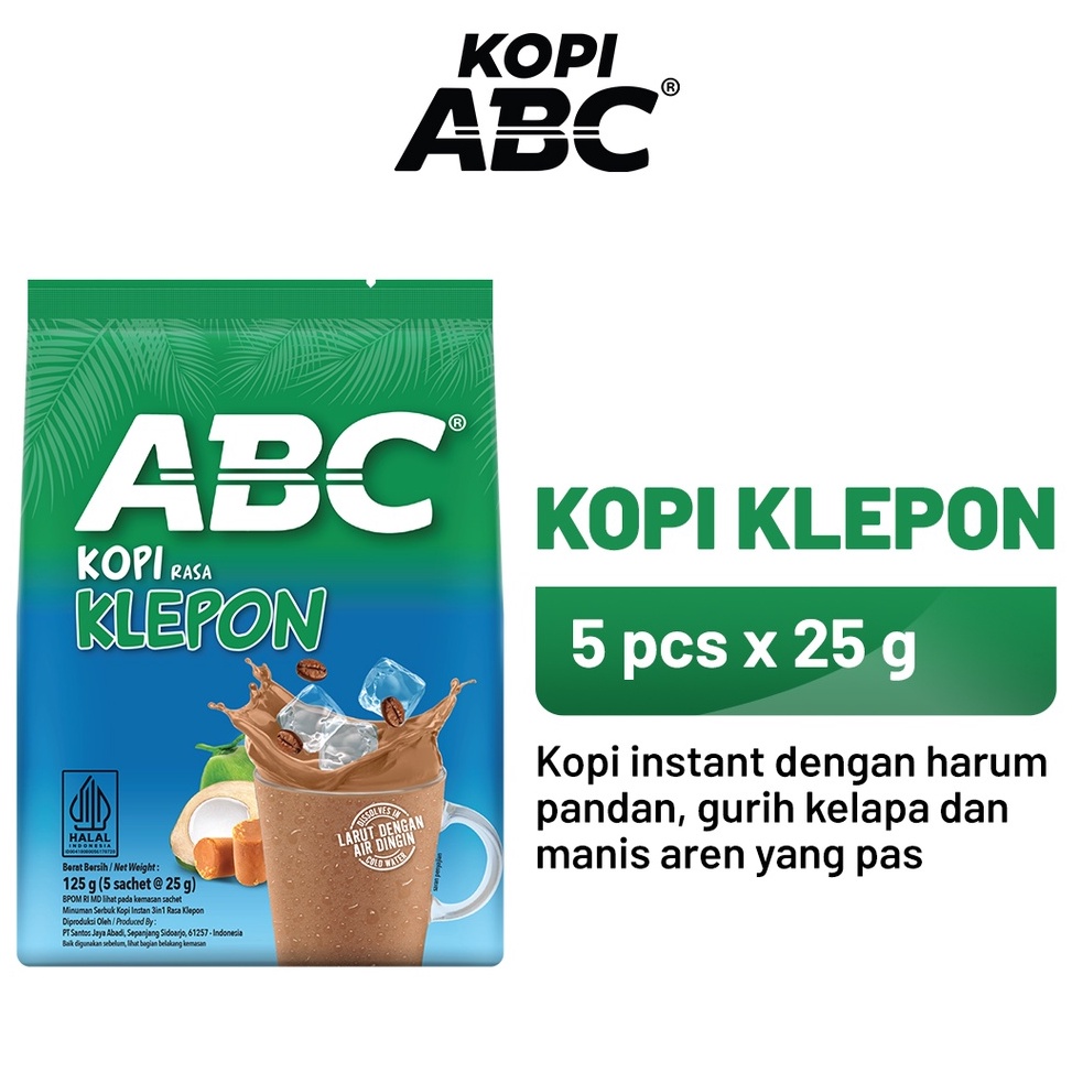 

✾SUPER DISKON♥ ABC Kopi Klepon 1 Bag (5 x 25 gram)