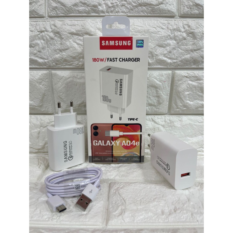 Charger Casan Ori Samsung Galaxy A04e 180W Support FastCharging