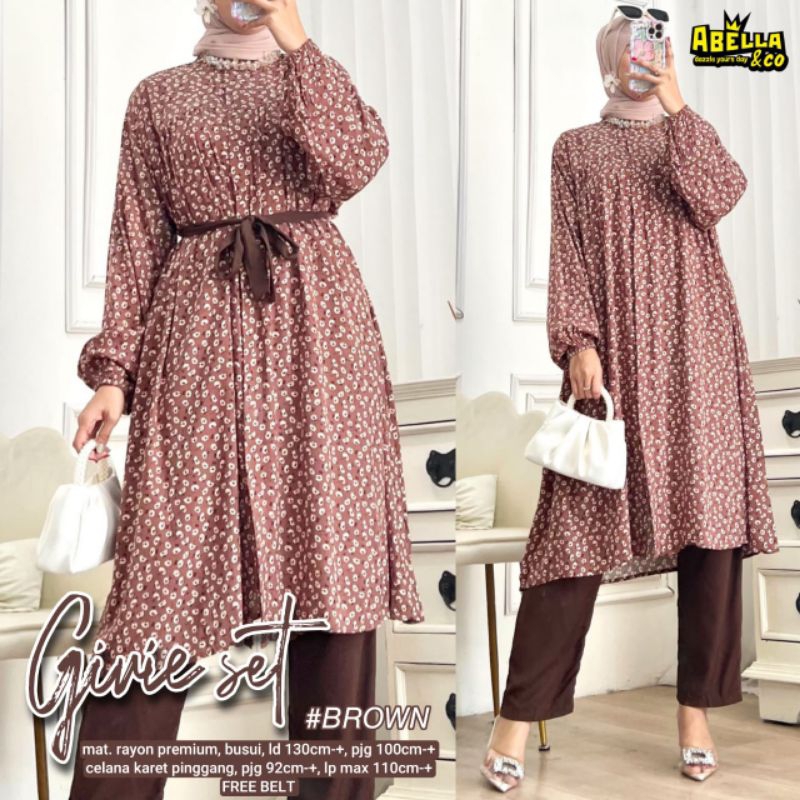 Setelan Wanita OOTD Jumbo LD 130 cm Givie Set Vola Set Solena Set
