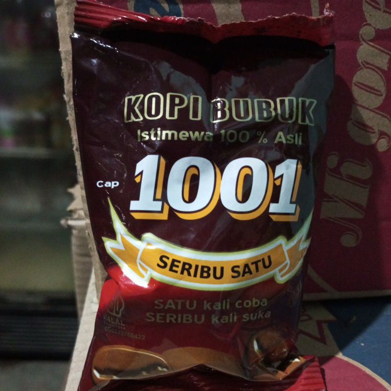 

kopi bubuk 1001 kemasan 95 gram, kopi asli khas bengkulu