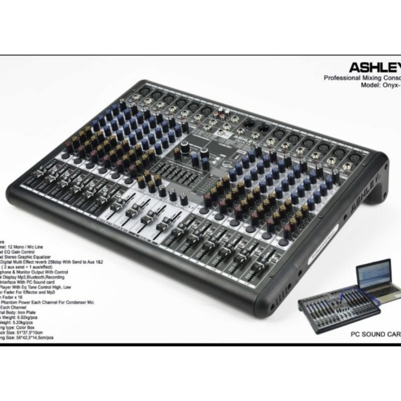 mixer Audio Ashley onyx 12 original garansi