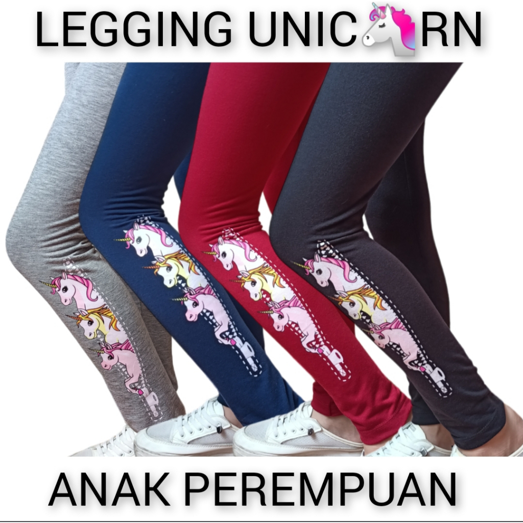 Celana legging/ lejing anak perempuan 3-Unic0rn