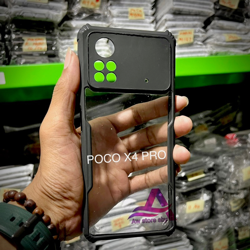 Fuze Armour Case Xiaomi POCO M5/ X4 PRO/ M4 PRO Casing Acrilyc Transparant Cover Anti Shock