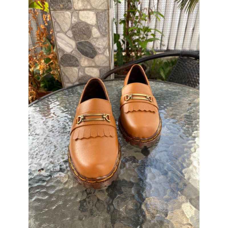 sepatu docmart wanita kulit garut