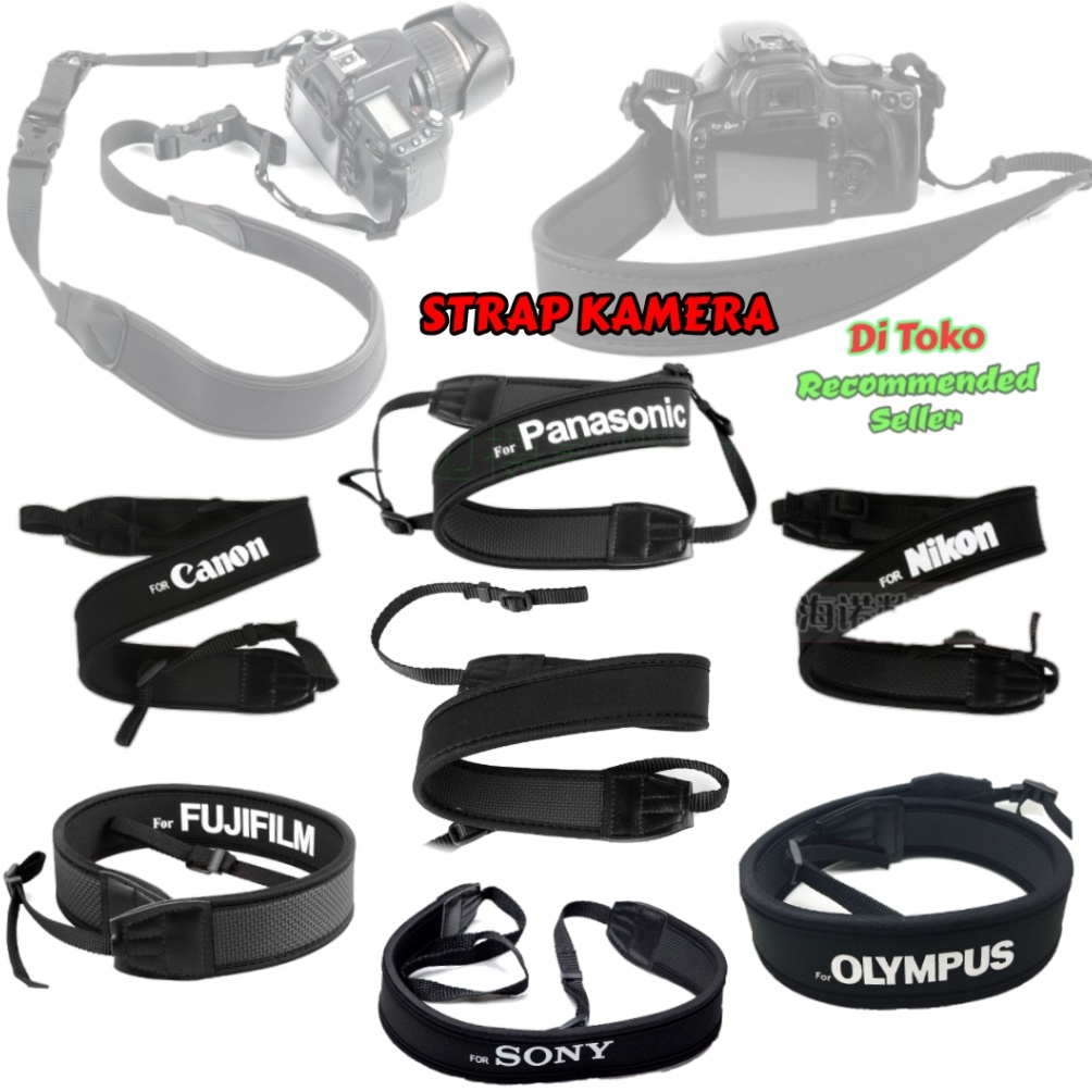 Seller.. Strap / Tali For Kamera Dslr Semipro Prosumer Canon Nikon Sony Olympus Panasonic Camera Eos