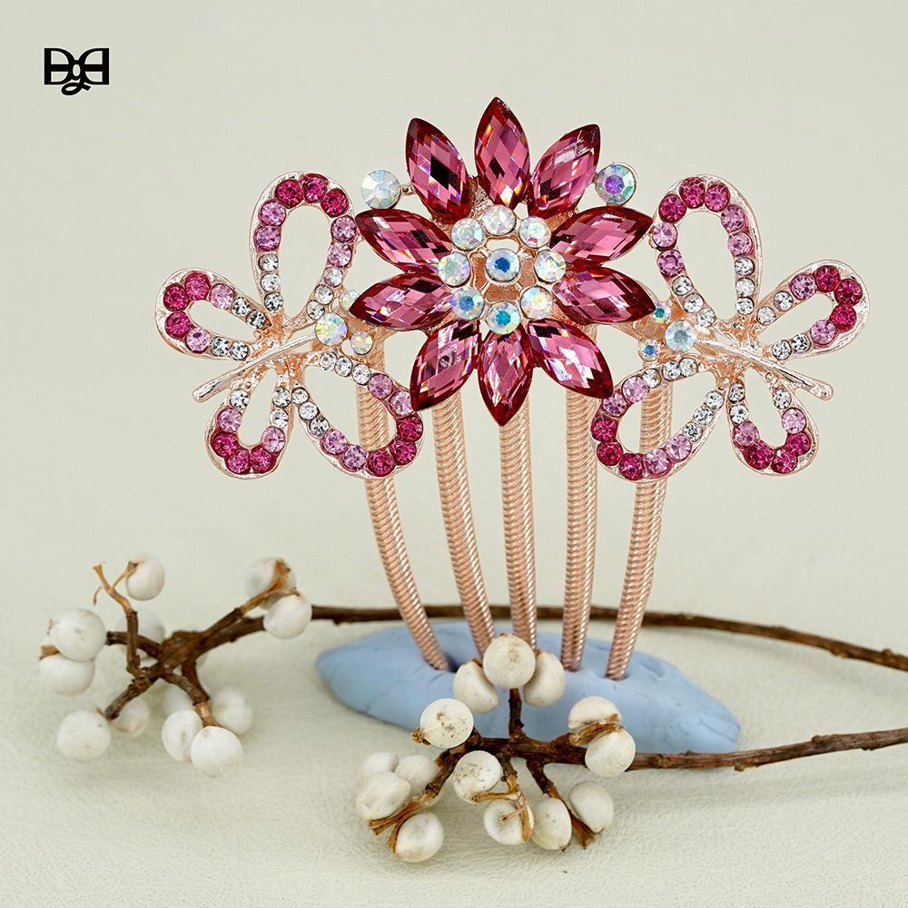 Sirkam rambut wanita elegan premium permata zirkon kupu kupu mode korea ori import terbaru