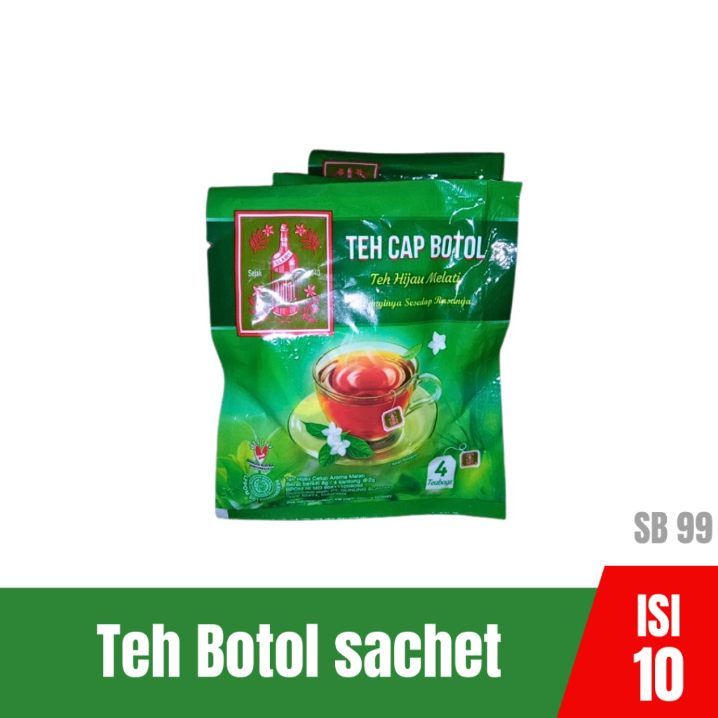 

Teh cap BOTOL sachet per renteng isi 10pcs