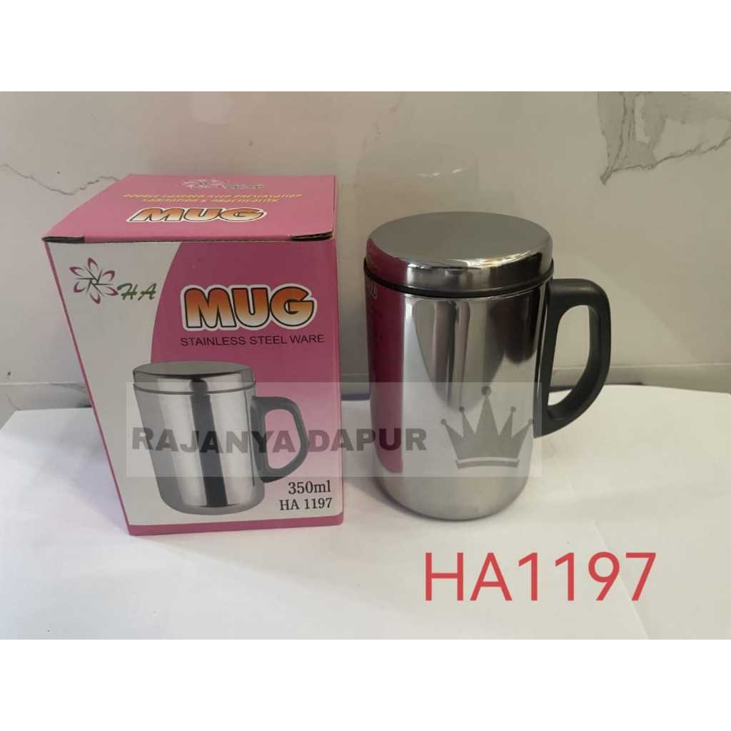 Gelas stainless steel - mug stainless steel ha - mug stainless 350ml/500ml