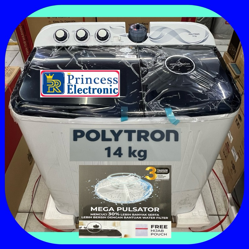 Mesin cuci POLYTRON 2 tabung 14 Kg