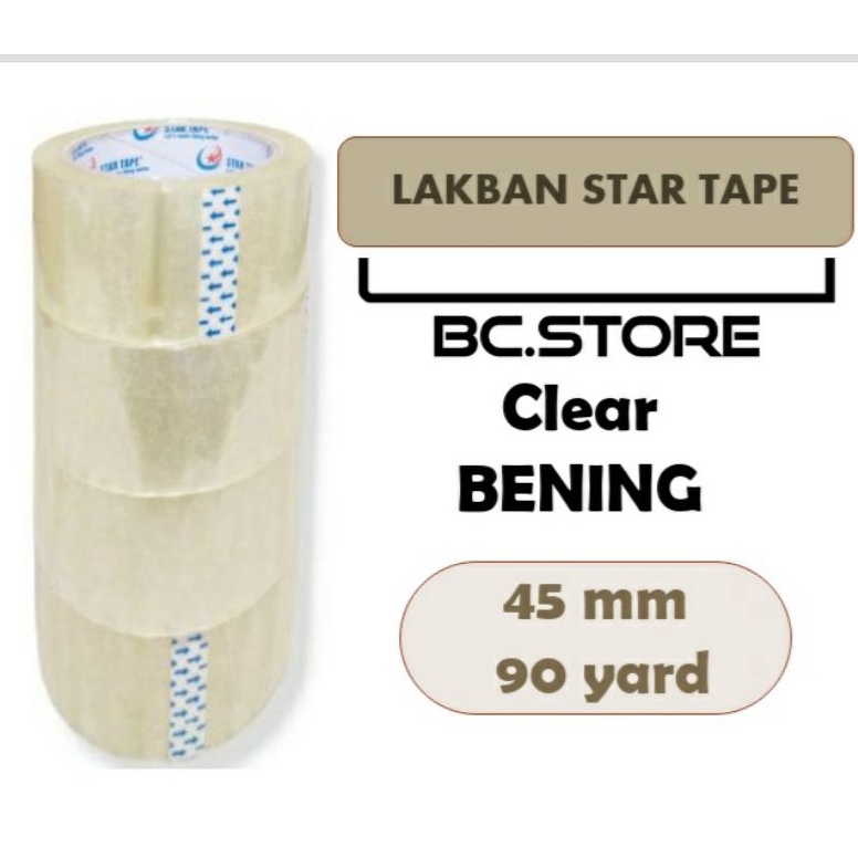

2.2 Brand LAKBAN ( 6 PCS ) CLEAR BENING (PUTIH), BENING & COKLAT LENGKET STAR TAPE KUALITAS TERBAIK MURAH 90 YARD X 45MM (2INCH) #lakban #isolasi #selotip #tapeperekat #pengikatpelengket #lakbanmurah #lakbanopp #lakbankualitasterbaik #perlengkapankantor