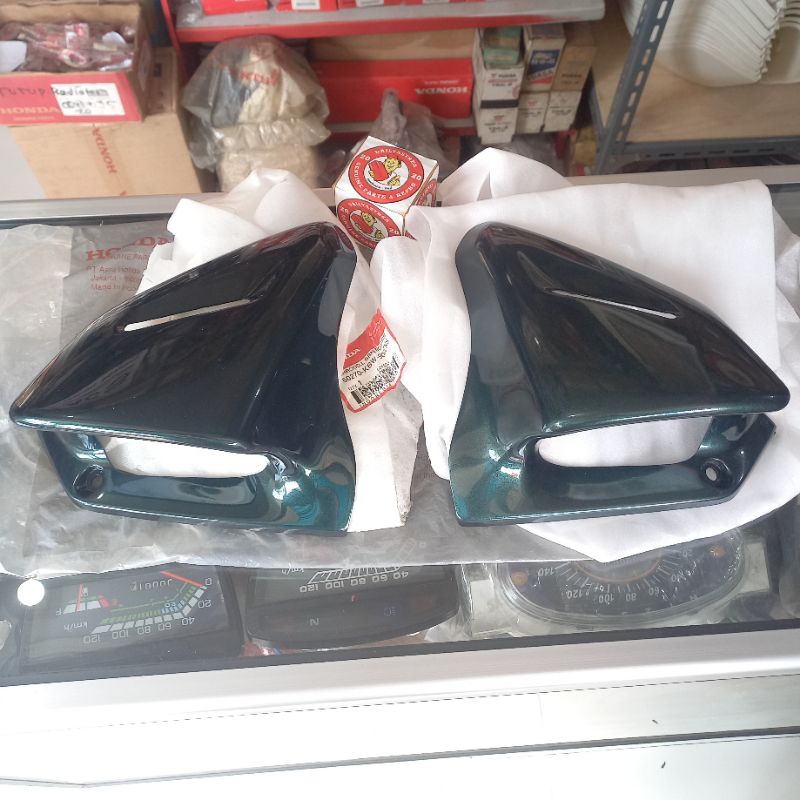 SHROUD SIRIP KUPINGAN TANGKI IJO BOTOL HONDA TIGER 2000 LAWAS LAMA ORIGINAL 50260-KBW-900ENS