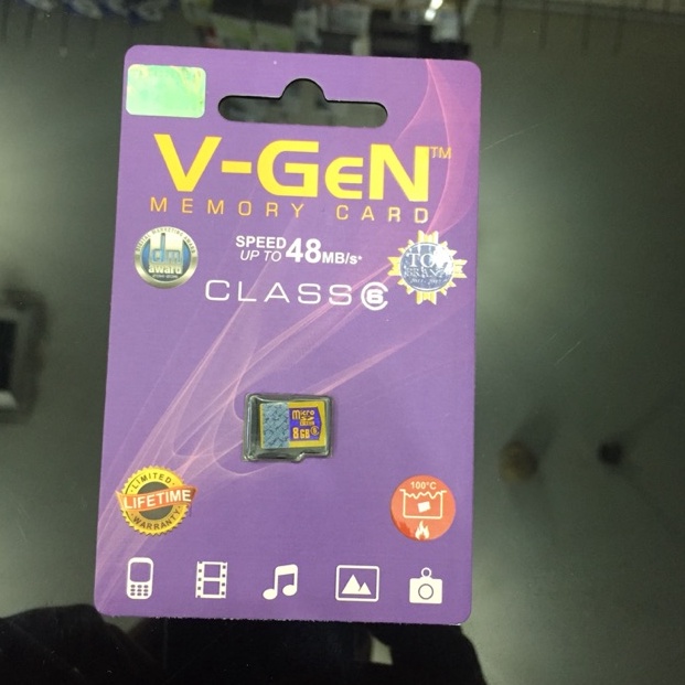 Penjualan Terbanyak.. V-Gen memory card 8gb memori 8gb VGen original