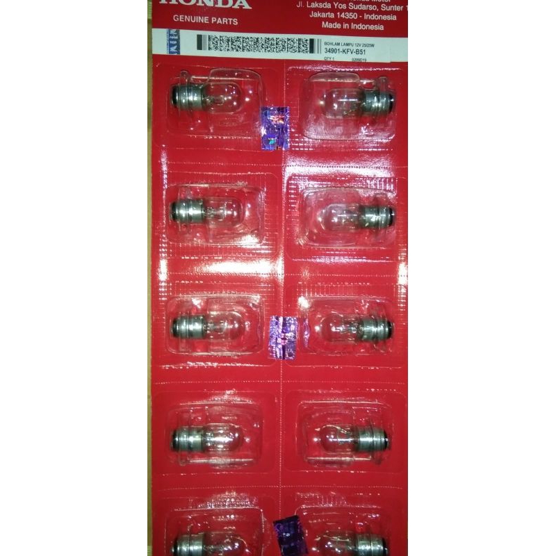 BOHLAM LAMPU DEPAN AHM / LAMPU UTAMA MOTOR HONDA BEAT VARIO / BOHLAM LAMPU DEPAN JAUH DEKAT HONDA