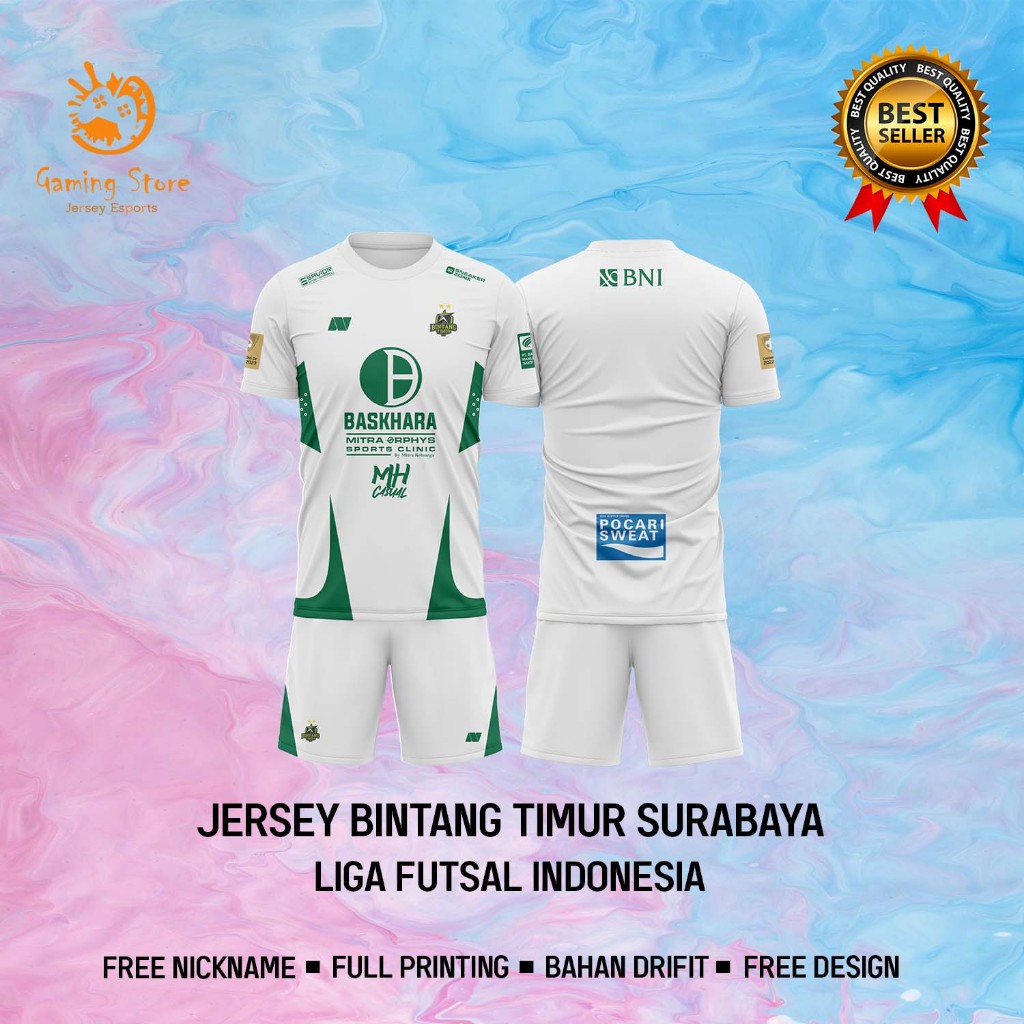 Jersey Bintang Timur Surabaya 2023/24 Full Printing Terbaru