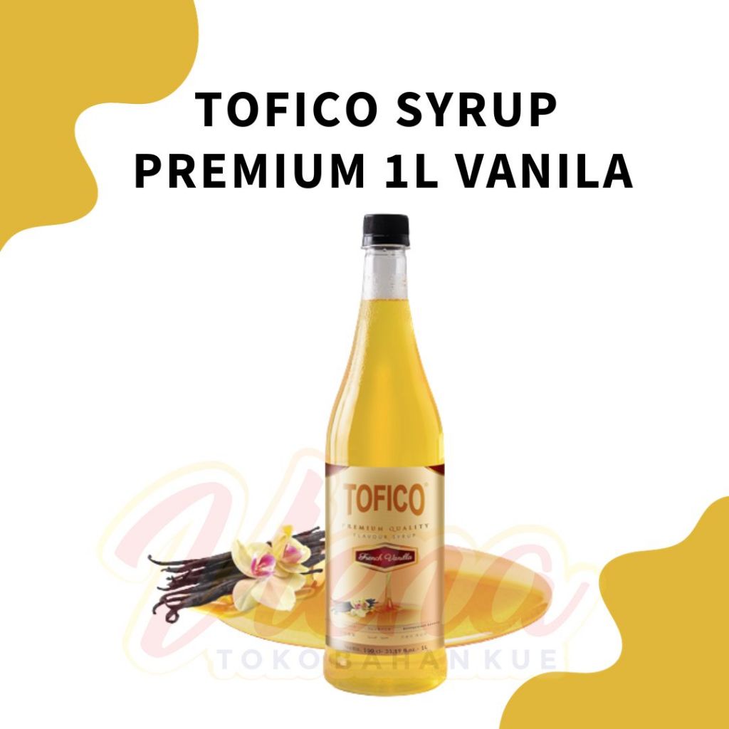 

Tofico Syrup / Sirup Premium 1 Liter Caramel / Almond Nut / Hazelnut / Lemon / Lychee / Mango Kweni / Passion Fruit / Peach / Strawberry / Tiramisu / Vanila