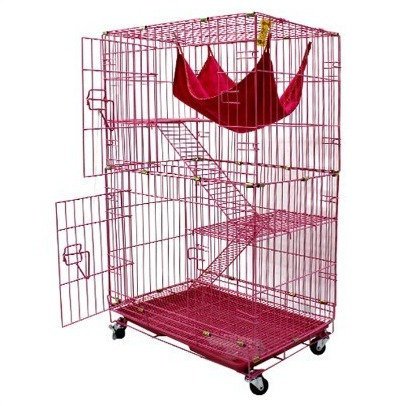 KANDANG ACIS TINGKAT 2-304 (UK. 60x43x100CM) | KANDANG KUCING DAN ANJING KOKOH
