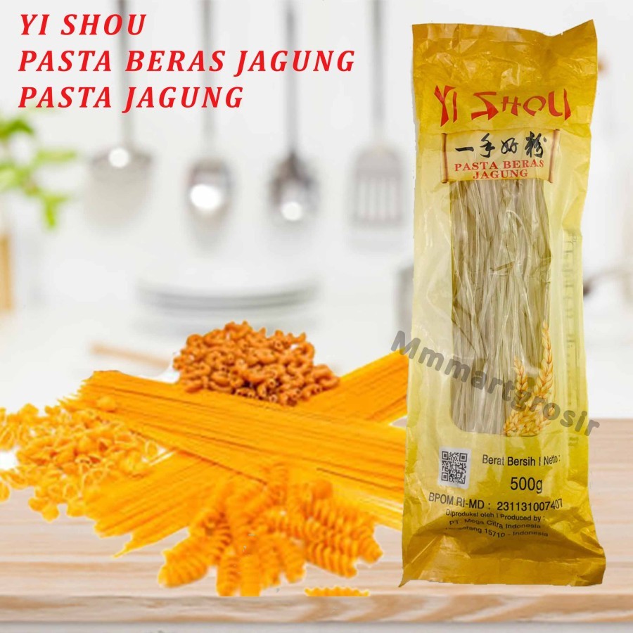 

Yi Shou / Pasta Beras Jagung / Mie Pasta Jagung / 500gr
