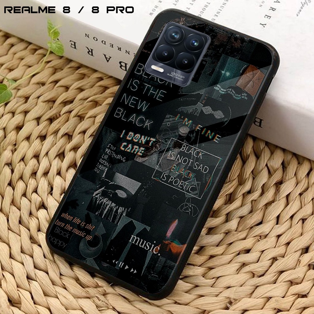 Case REALME 8 / REALME 8 PRO - Casing Hp Realme 8 / Realme 8 PRO ( AESTHETIC 2) Case 2D Premium Glos