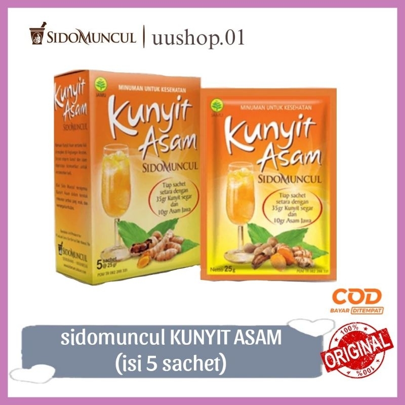 

Jamu Sidomuncul Kunyit Asam (isi 5 bungkus)