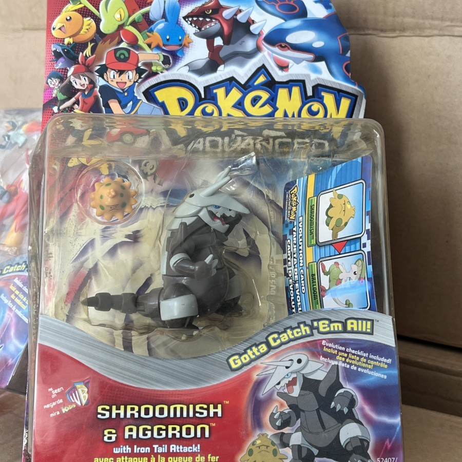 Hasbro 2003 Pokemon SHROOMISH & AGGRON - BACA KETERANGAN