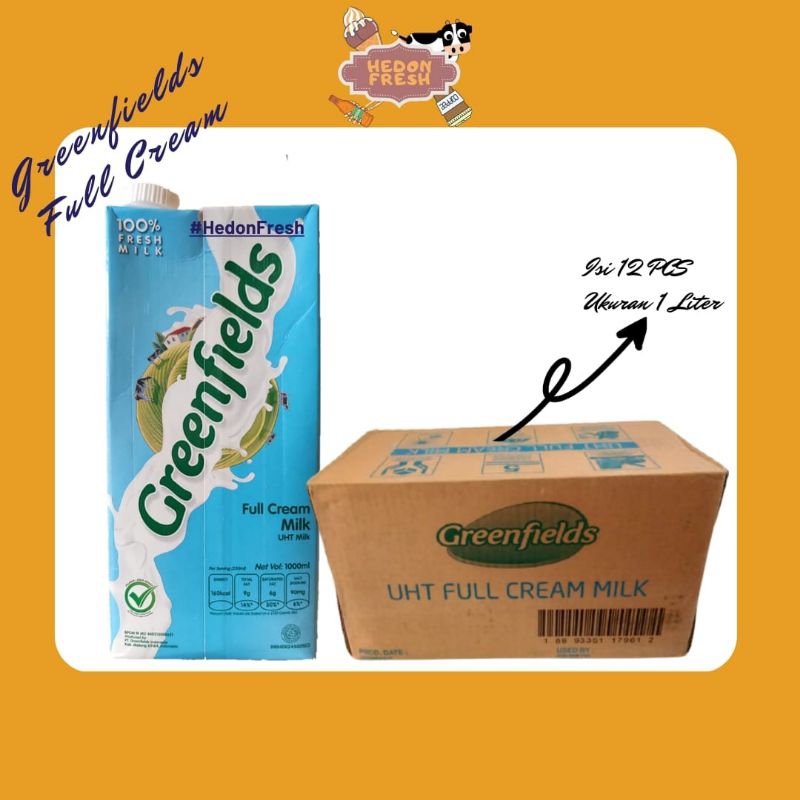 

Susu UHT Greenfields Full Cream 1 Liter 1pcs