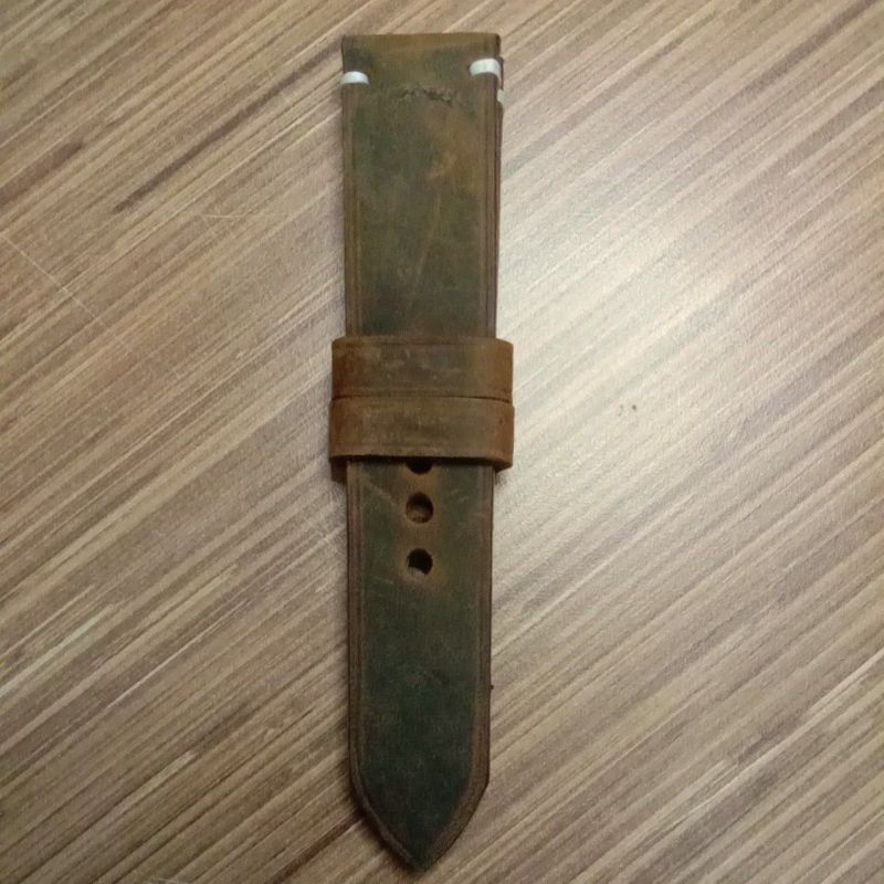 strap jam tangan kulit sapi asli 24 mm