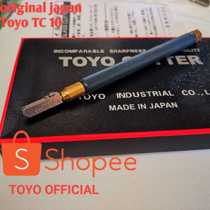Oil glass cutter Toyo tc 10 original japan alat pemotong kaca tebal toyo tc 10 alat pembelah kaca ke