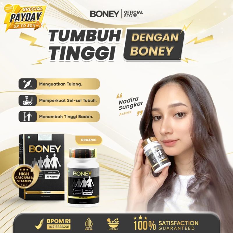 BONEY KAPSUL PENINGGI BADAN AMPUH 100% ORIGINAL