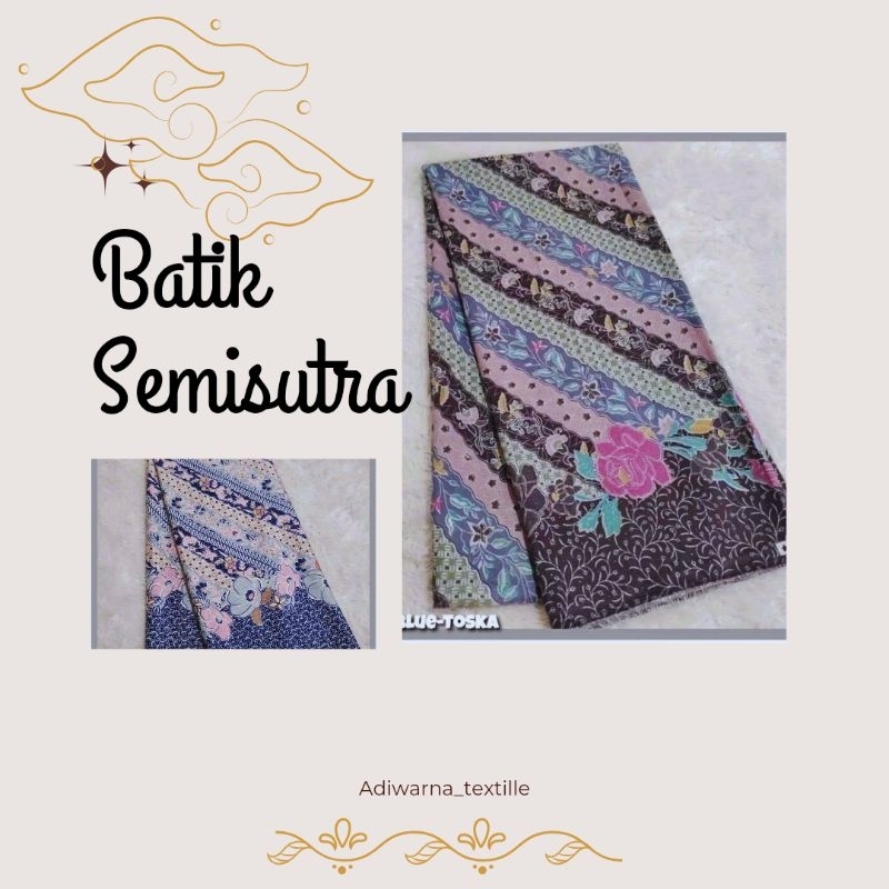 Kain batik semi sutra // bahan batik semi sutra