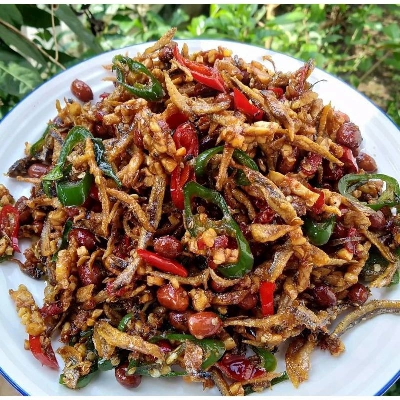 

Orek Tempe teri kacang