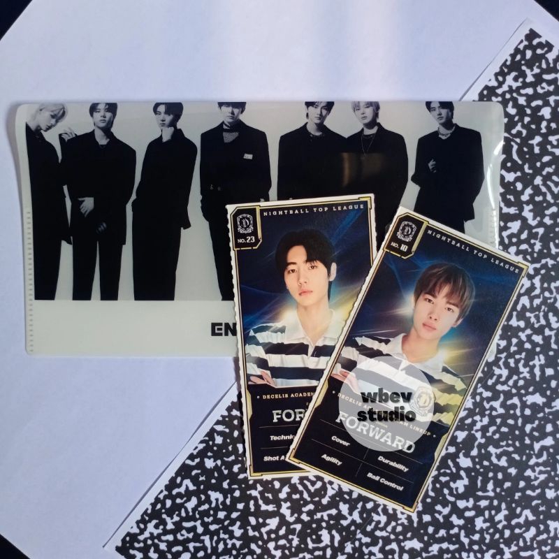 READY ENHYPEN Clear Pouch POB Weverse Jepang + OS Player Card SUNGHOON NI-KI