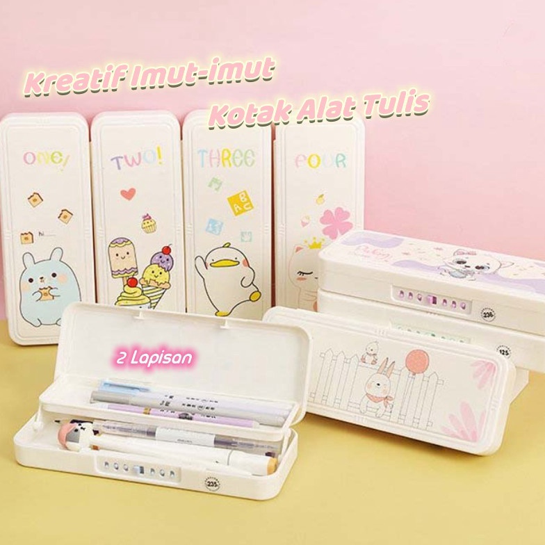 

☛☛ 12.12 Prodack Terbaru Kotak Pensil Kunci Kata Sandi Lapisan Ganda Kapasitas Besar, Tempat Pensil Karakter Lucu, Kotak Tepak Pensil Aesthetic Anak, Murah Pensil Case .,,.,.,
