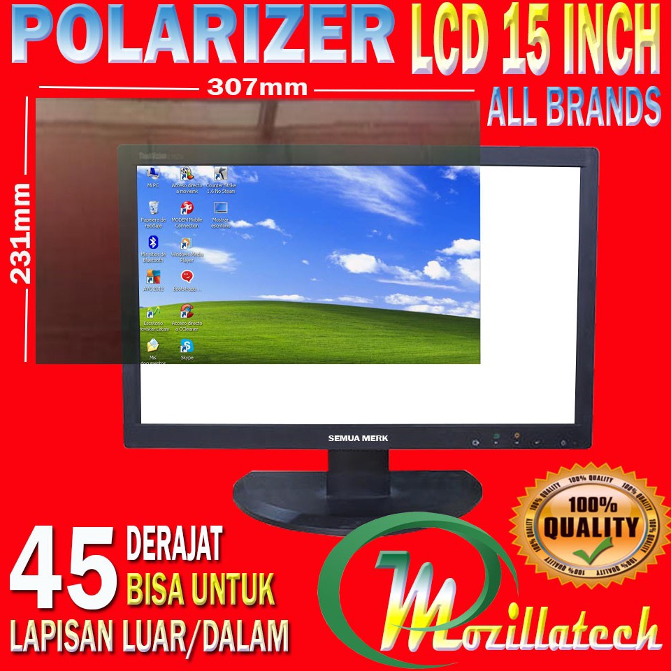 Promo 3.3 polarizer lcd monitor 15 inch polaris lcd monitor 15 in polarizer polaris monitor BEST QUA