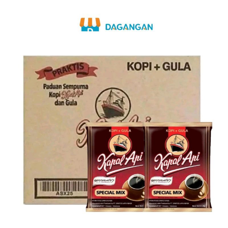 

Kapal api kopi instan special Mix 24gr karton /120 pcs