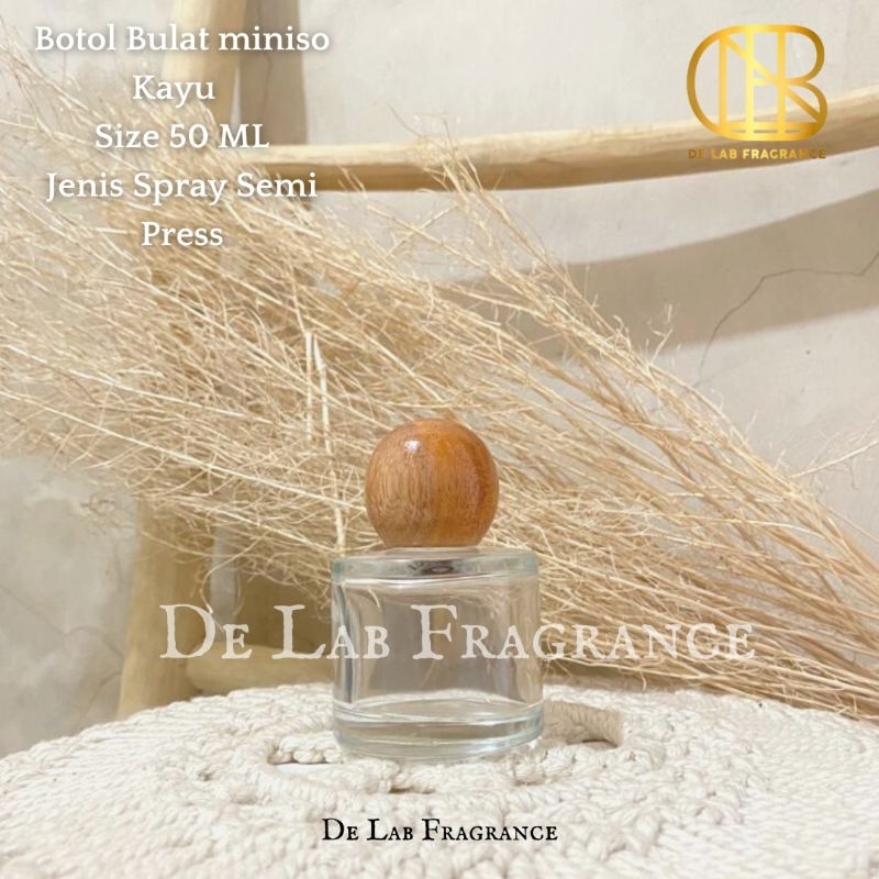 botol parfum 50 ml tutup kayu/botol parfum 50 ml bulat/botol parfum elegant