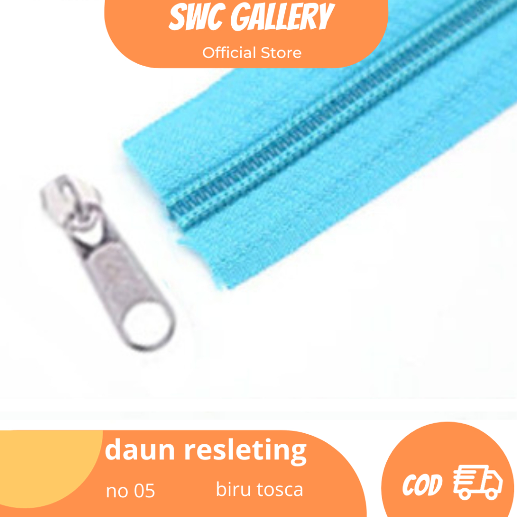 Daun Resleting Tas Meteran No 5 Untuk Tas Warna Untuk Tas Jaket Kerajinan Tangan Dompet Diy Plastik 