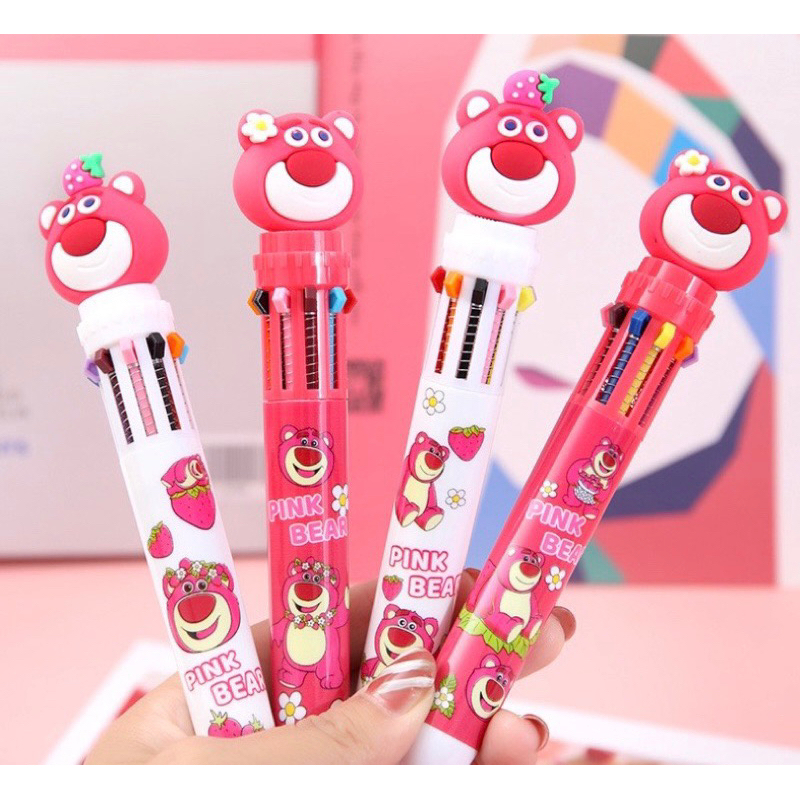 

Pulpen Lotso 10 warna karakter bear pink toy story