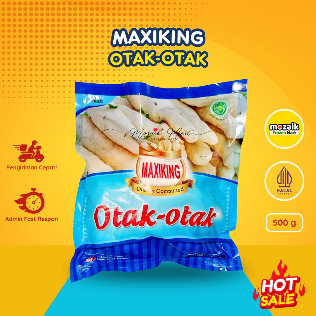 

Maxiking Otak-Otak 500 gr-Otak Otak Singapore/Ikan/Mozaik Frozen Mart/Frozen Food Palembang