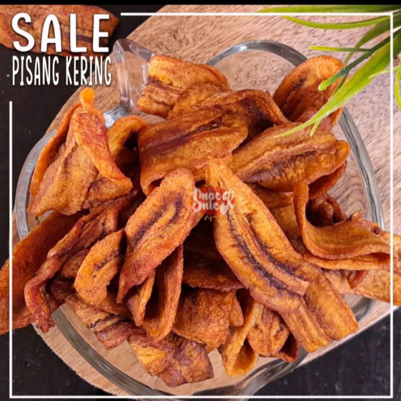 

Keripik pisang kering/Sale Pisang Renyah/Gurih/Cocok Buat cemilan