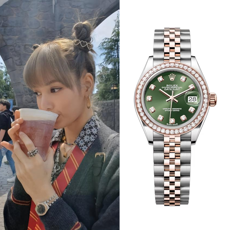 【✅100% ASLI】original jam tangan rolex Lady Datejust m279381rbr-0007 18K rose gold Diamond Datejust 2