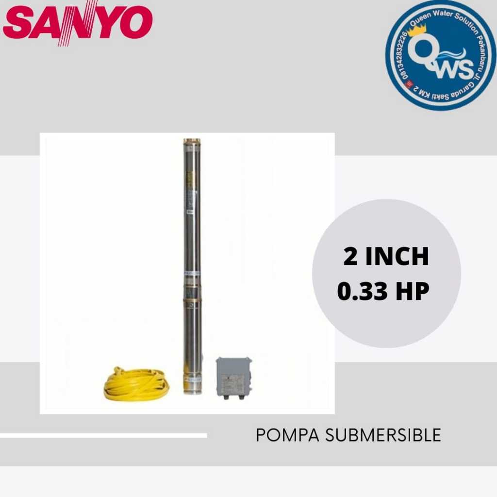 Pompa Submersible 2 inch 0.33 HP / Pompa Celup 2 inch SANYO PSW250-232