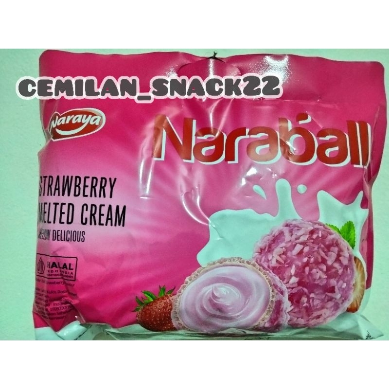 

naraball // naraya // naraya naraball 300gr // biscuit ball melted cream