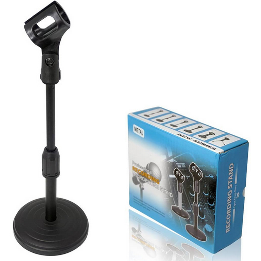 Stand Holder Microphone Karaoke / Penyangga Mic Podcast Universal / Holder Microphone Mic Stand Meja
