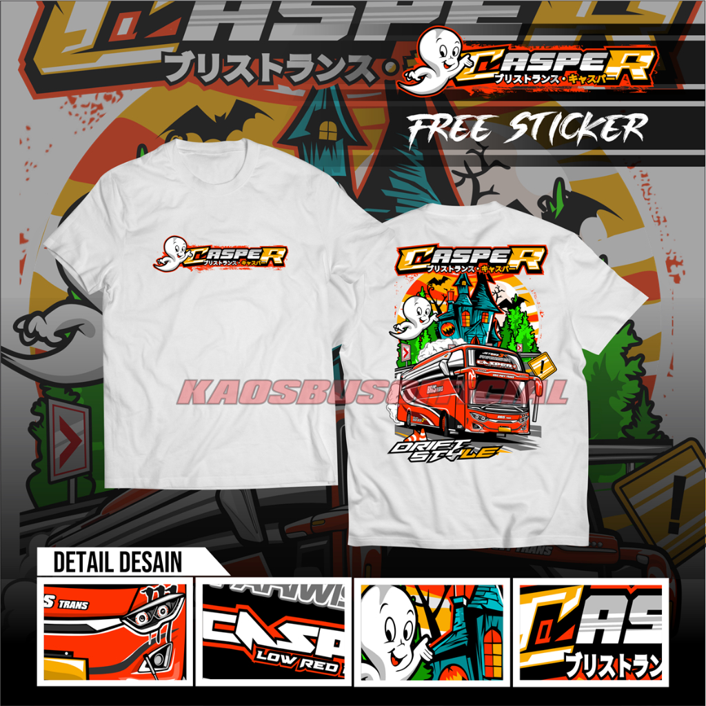 Kaos Baju Bus Mania Bismania BRIS TRANS CASPER Jetbus Pariwisata Adiputro