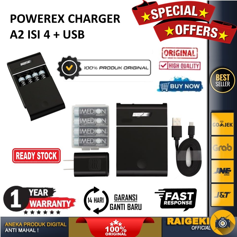 POWEREX CHARGER A2 ISI 4 + USB